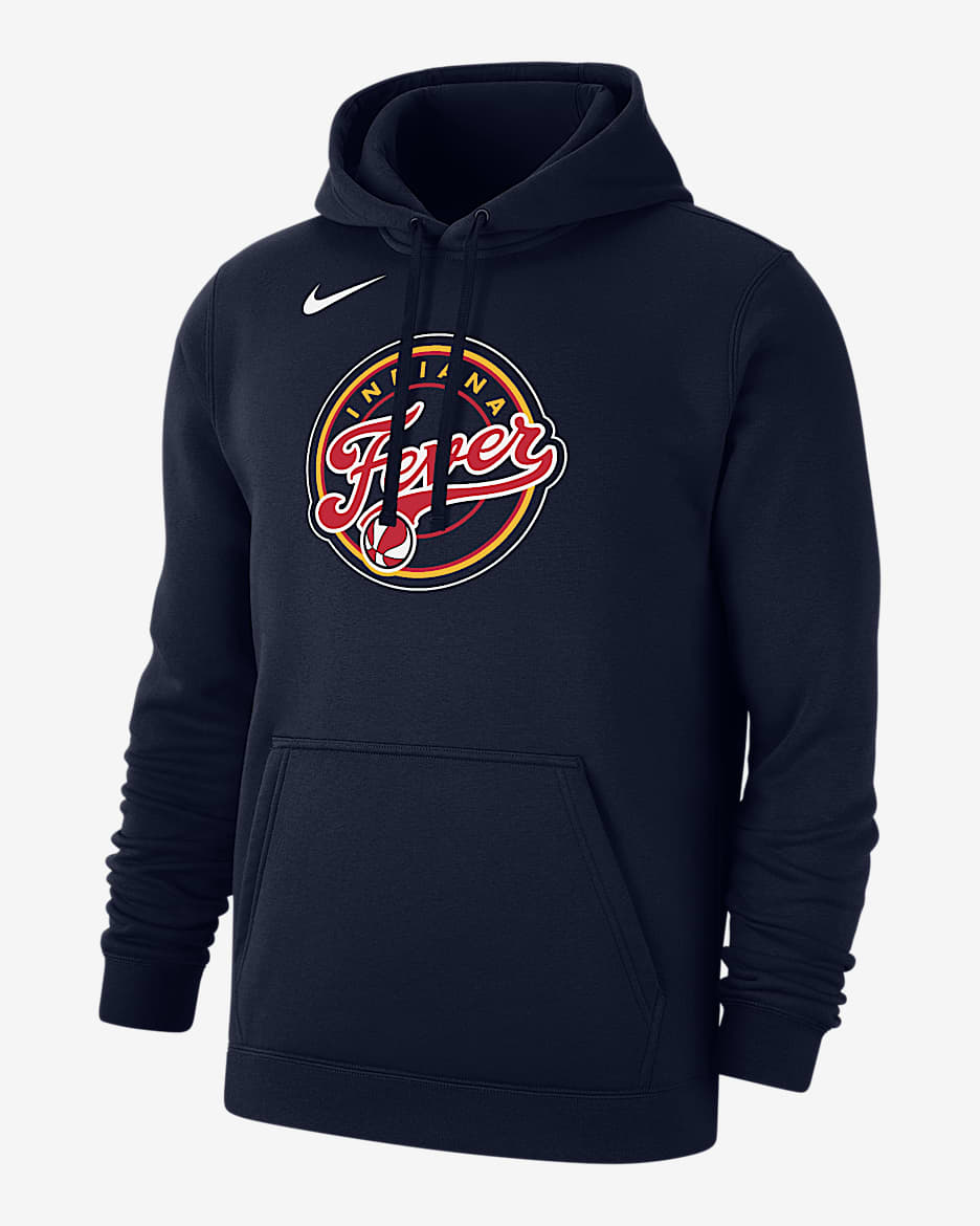 【NIKE】★パーカー★ Men's Nike WNBA Fleece Pullover Hoodie Indiana Fever Club Men's Nike WNBA Fleece Pullover Hoodie